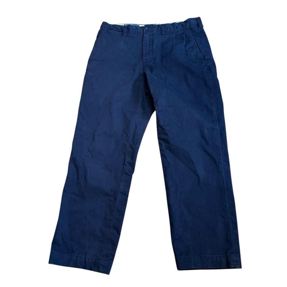 Polo by Ralph Lauren Preston Pant Men’s Navy Blue Cotton Chino Dress Pants 34/30